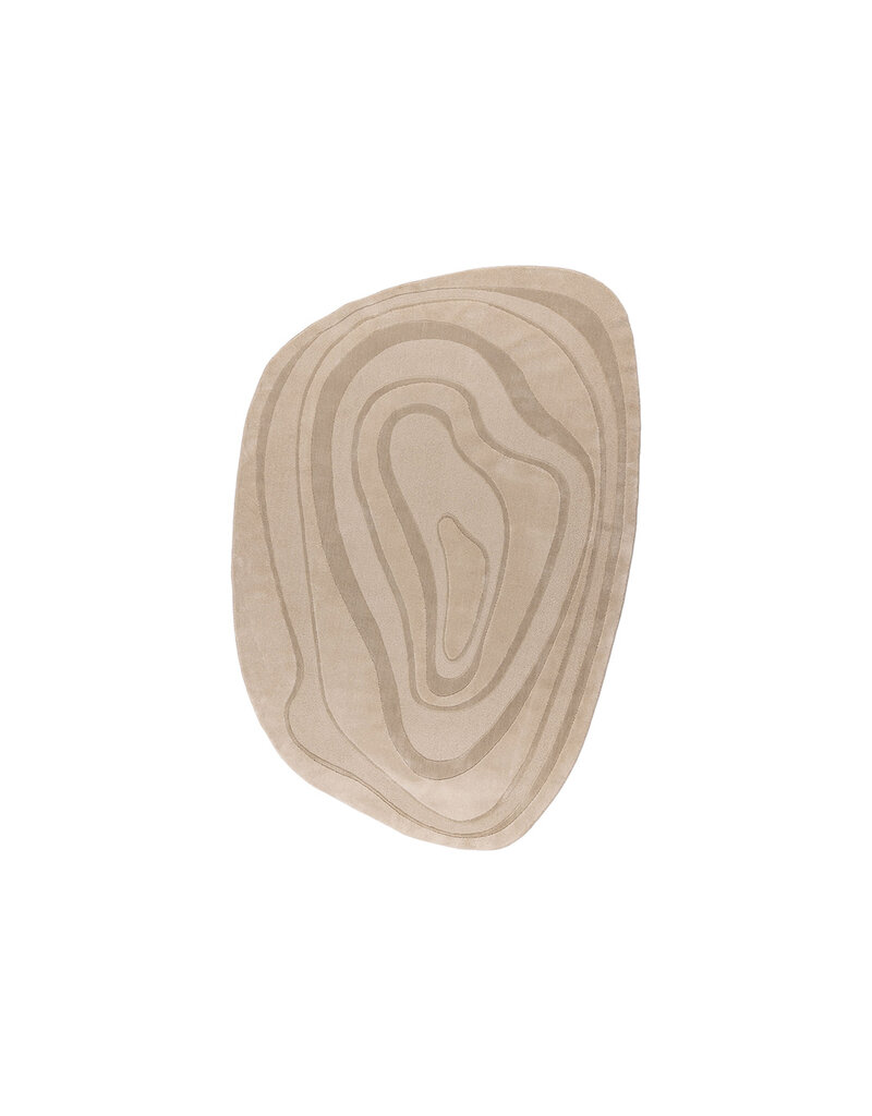 Damn LABEL51 Vloerkleden Vinto - Beige - Synthetisch - 160x230 cm - Organisch