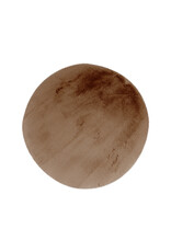 Damn LABEL51 Vloerkleden Indy - Chocolate - Polyester - 200x200 cm - Rond