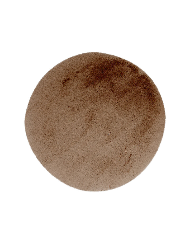 Damn LABEL51 Vloerkleden Indy - Chocolate - Polyester - 200x200 cm - Rond
