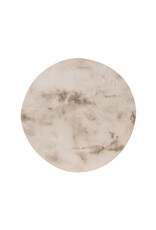 Damn LABEL51 Vloerkleden Indy - Licht Taupe - Polyester - 200x200 cm - Rond