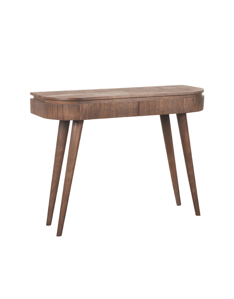 Damn LABEL51 Bureau's Nils - Espresso - Mangohout - 100 cm