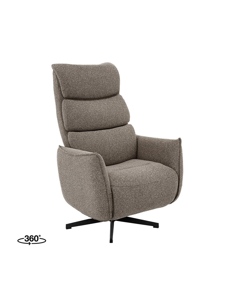 Damn LABEL51 Fauteuil Goteborg - Mushroom - Royal Boucle - 2-Motorig
