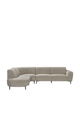 Damn LABEL51 Fauteuil Mauro - Mushroom - Royal Boucle - Links Voorstaand