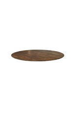 Damn LABEL51 Eetkamertafel Tafelblad Rond - Nature Smooth - Mangohout - 120 cm - Rond Sloppy