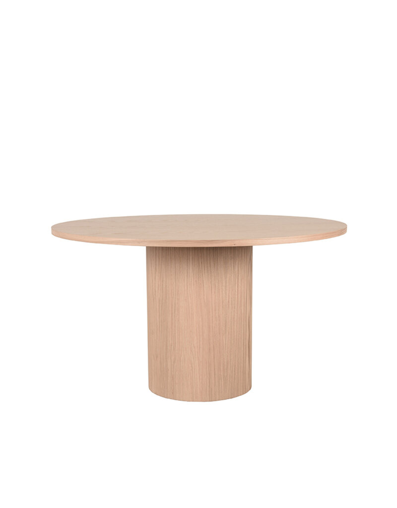 Damn LABEL51 Eetkamertafel Oliva - Naturel - Eiken - 130 cm - Rond