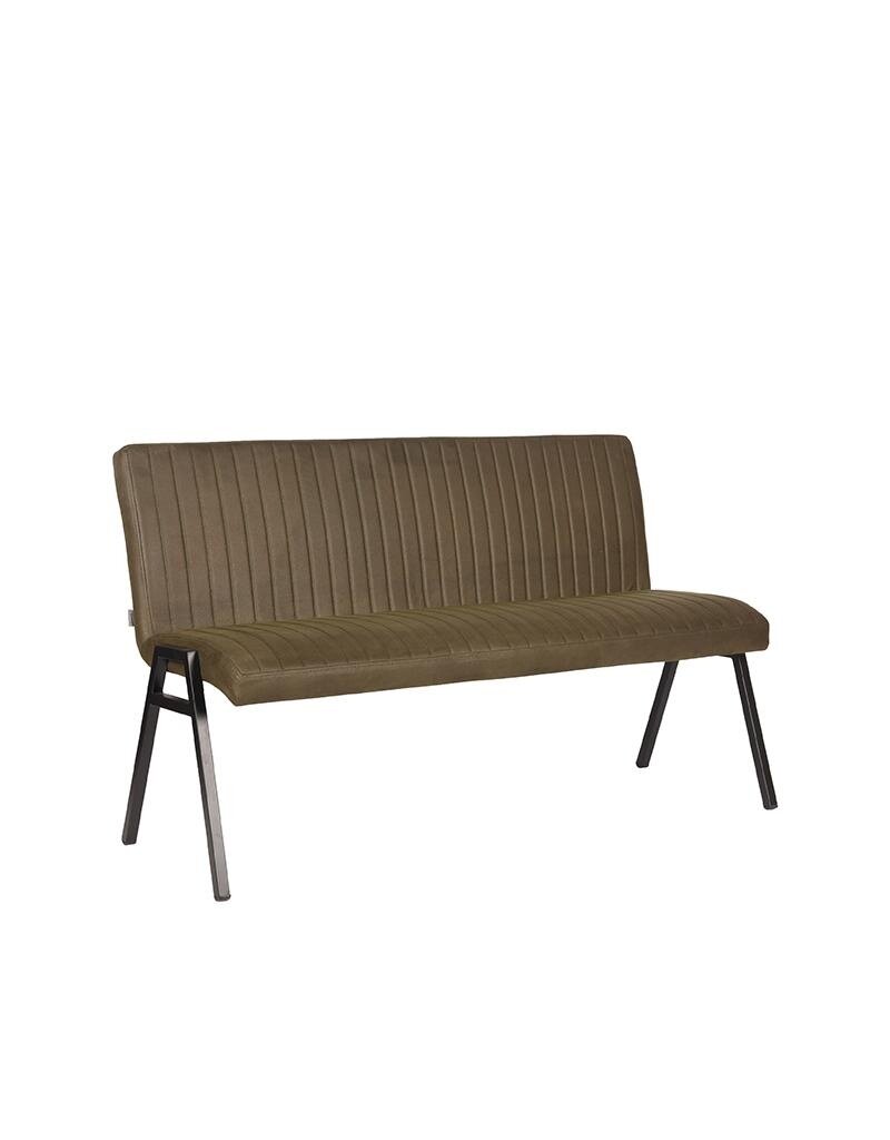 Damn LABEL51 Eetkamerbank Matz - Army - Microvezel - 145 cm