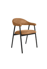 LABEL51 Eetkamerstoel Amaze - Cognac - Micro Suede