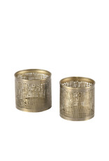 LABEL51 LABEL51 Kaarsenhouders - Antiek goud - Metaal - M