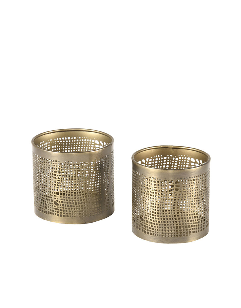 LABEL51 LABEL51 Kaarsenhouders - Antiek goud - Metaal - M