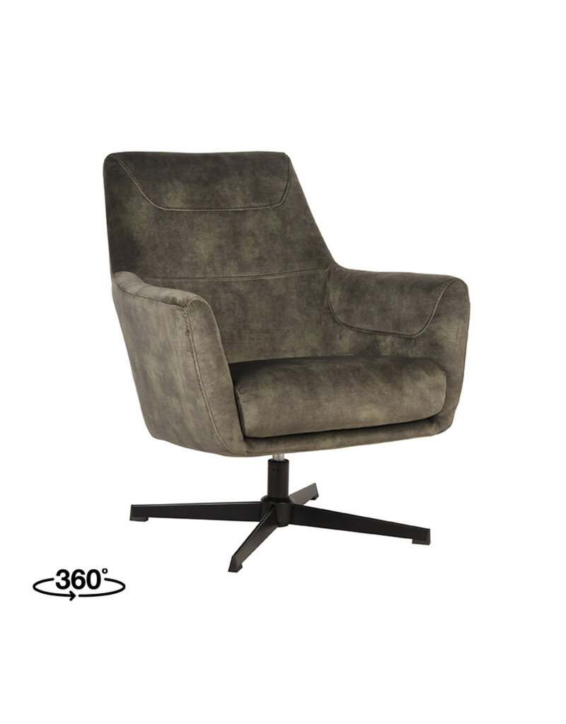 LABEL51 LABEL51 Fauteuil Toby - Hunter - Velours