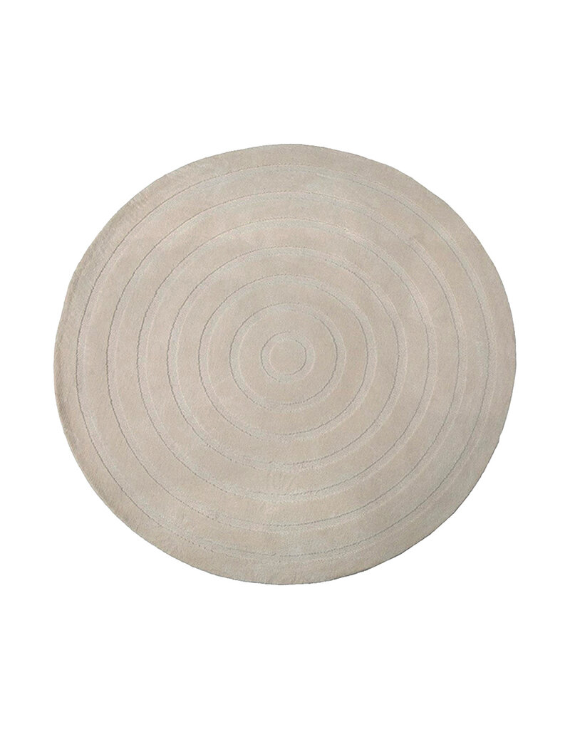 Damn LABEL51 Vloerkleden Agra - Taupe - Polyester - 150x150 cm - Rond