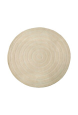 Damn LABEL51 Vloerkleden Agra - Zand - Polyester - 150x150 cm - Rond