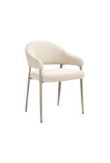 Damn LABEL51 Eetkamerstoel Sora - Naturel - Boucle