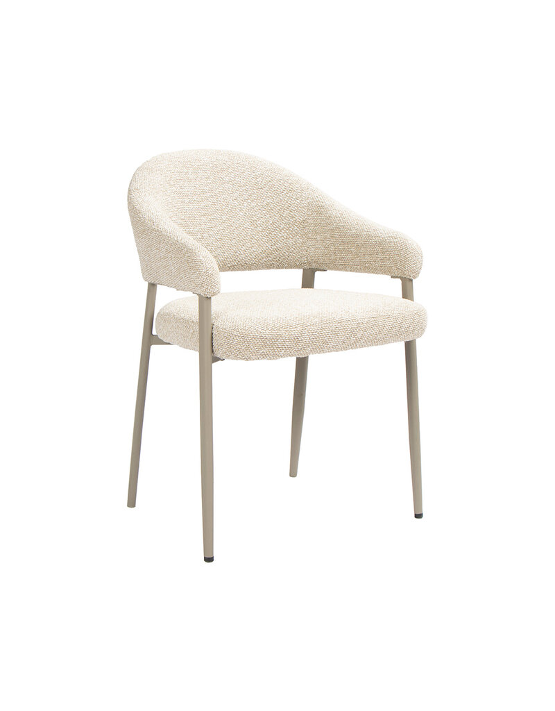 Damn LABEL51 Eetkamerstoel Sora - Naturel - Boucle
