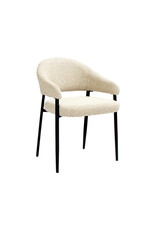 Damn LABEL51 Eetkamerstoel Sora - Naturel - Boucle