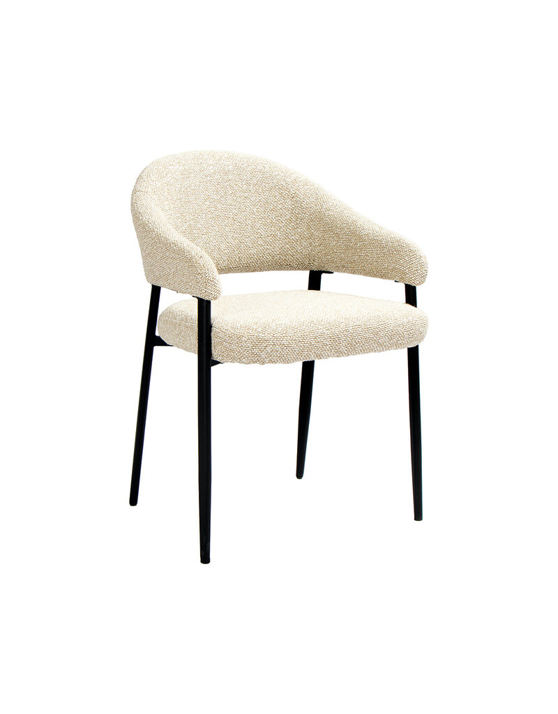 Damn LABEL51 Eetkamerstoel Sora - Naturel - Boucle