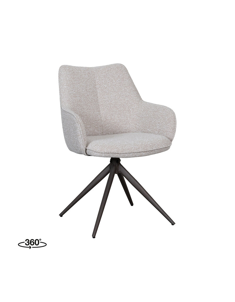 Damn LABEL51 Eetkamerstoel Sawa - Naturel - Boucle