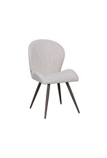 Damn LABEL51 Eetkamerstoel Sil - Naturel - Boucle - Brons Metalen Frame