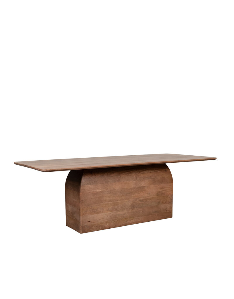 Damn LABEL51 Eetkamertafel Owen - Nature Smooth - Mangohout - 220 cm - Rechthoek