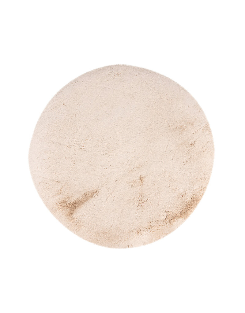 Damn LABEL51 Vloerkleden Indy - Beige - Polyester - 200x200 cm - Rond