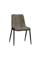 Damn LABEL51 Eetkamerstoel Noor - Hunter - Chenille - Zwart Metalen Frame