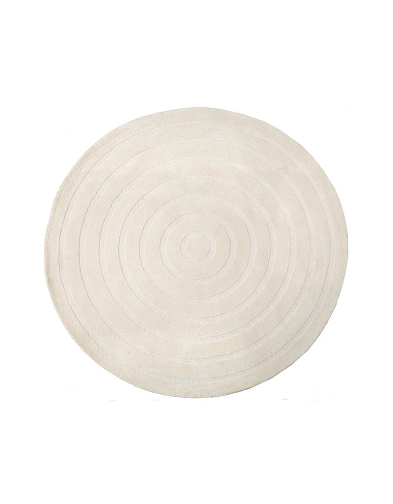 Damn LABEL51 Vloerkleden Agra - Ivoor - Polyester - 150x150 cm - Rond