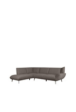 LABEL51 Hoekbank Pesaro - Bruin - Boucle - Links