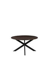LABEL51 Eetkamertafel Otis - Espresso - Mangohout - 140 cm - Rond