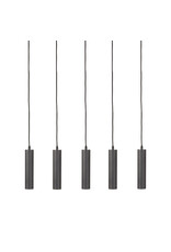 LABEL51 LABEL51 Hanglamp Ferroli - Zwart - Metaal - 5-lichts