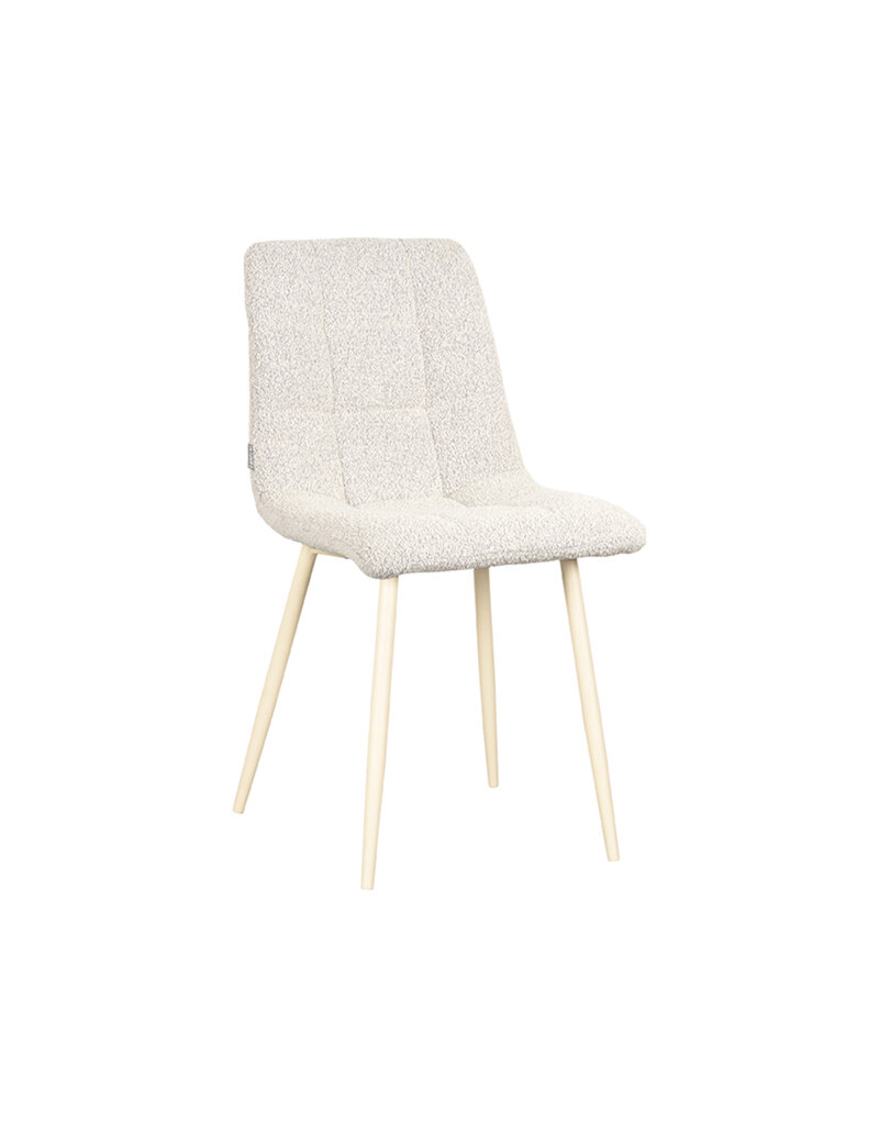 LABEL51 LABEL51 Eetkamerstoel Nino - Wit - Boucle