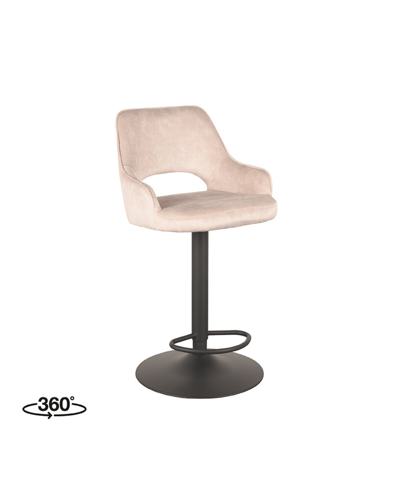 LABEL51 LABEL51 Barkruk Fer - Naturel - Velours