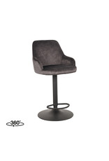 LABEL51 LABEL51 Barkruk Fender - Antraciet - Velours