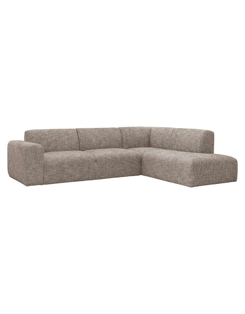 Damn LABEL51 Hoekbank Verona - Taupe - Geweven - Rechts Voorstaand