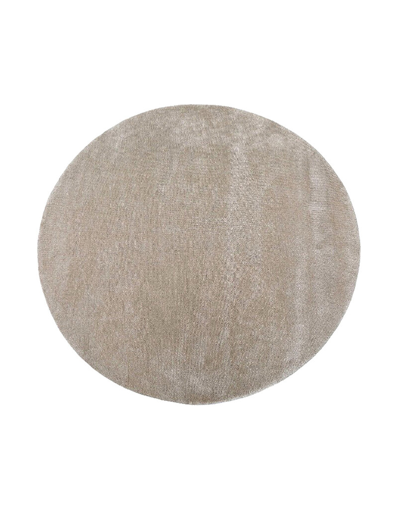 Damn LABEL51 Vloerkleden Mila - Taupe - Polyester - 150x150 cm - Rond