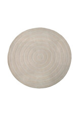 Damn LABEL51 Vloerkleden Agra - Taupe - Polyester - 200x200 cm - Rond
