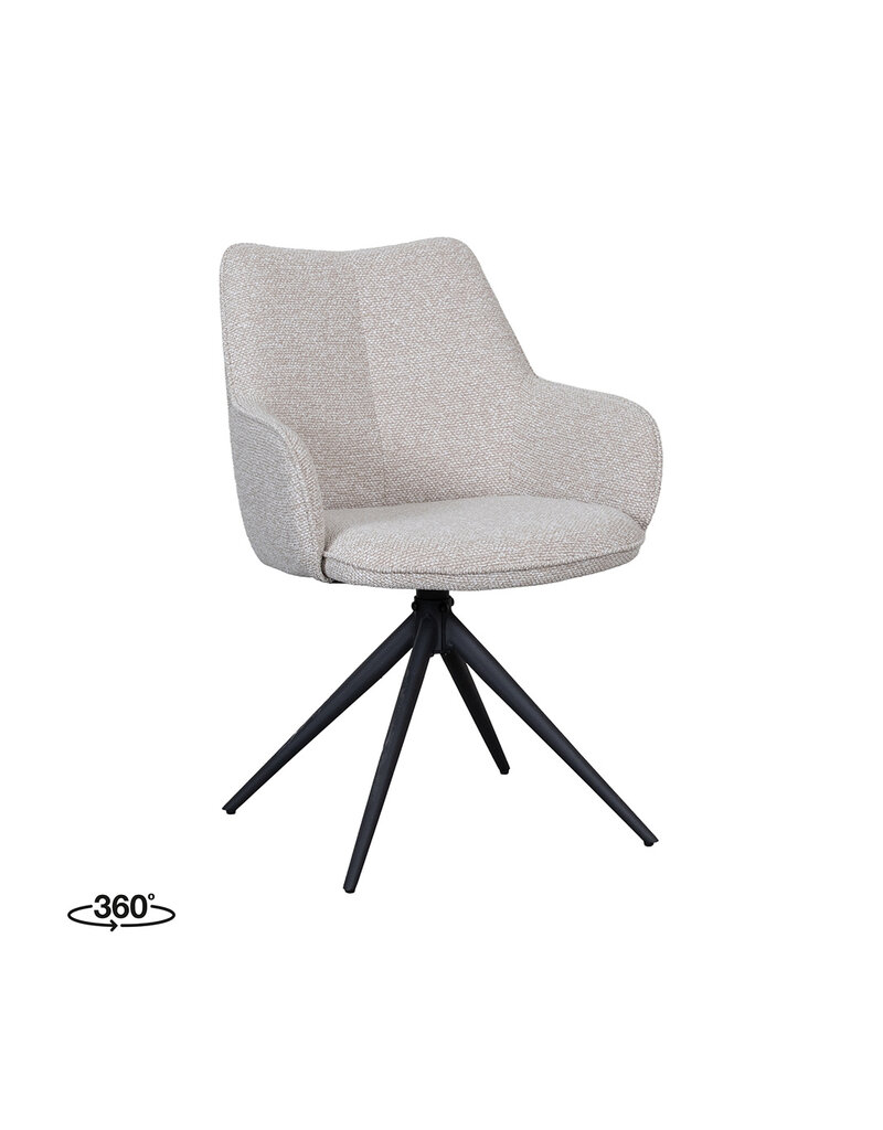 Damn LABEL51 Eetkamerstoel Sawa - Naturel - Boucle