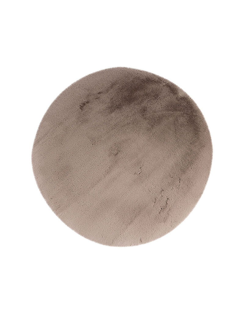 Damn LABEL51 Vloerkleden Indy - Taupe - Polyester - 200x200 cm - Rond