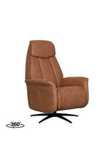 Damn LABEL51 Fauteuil Oslo - Cognac - Kunstleder - 1-Motorig