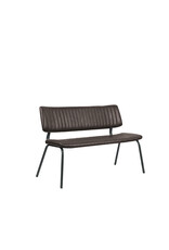 Damn LABEL51 Eetkamerbanken Gusto - Donkerbruin - Kunstleder - 120 cm