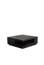 Damn LABEL51 Salontafel Square - Zwart - Mangohout - 80 cm