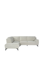 Damn LABEL51 Hoekbank Santino - Naturel - Chenille - Hoekbank Links