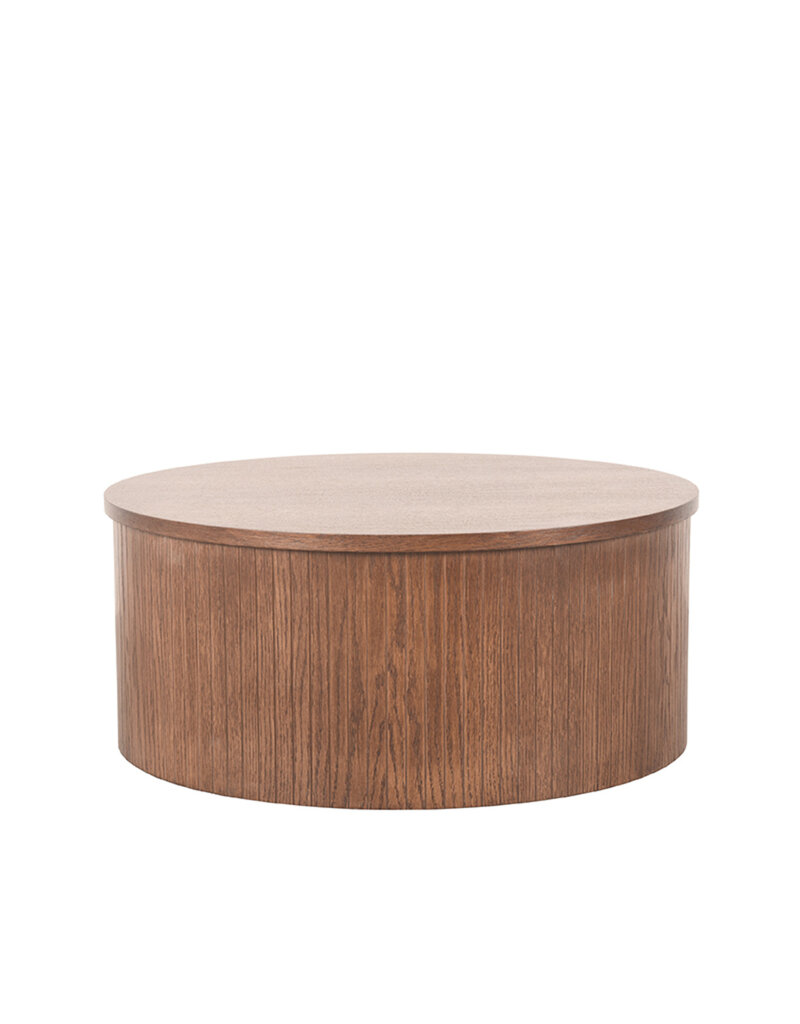 Damn LABEL51 Salontafel Oliva - Walnoot - Eiken - 70 cm - Rond