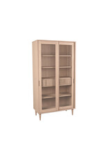 Damn LABEL51 Vitrinekasten Jule - Naturel - Eiken - One Size