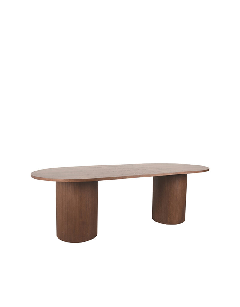 Damn LABEL51 Eetkamertafel Oliva - Walnoot - Eiken - 240 cm