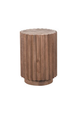 Damn LABEL51 Bijzettafel Novan - Espresso - Mangohout - 35 cm