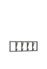 Damn LABEL51 Kapstok Frame - Burned Steel - Metaal - M