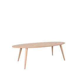 Damn LABEL51 Eetkamertafel Ines - Naturel - Eiken - 210 cm - Ovaal