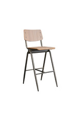 LABEL51 Barkruk Solid - Bruin - Hout - Zithoogte 75