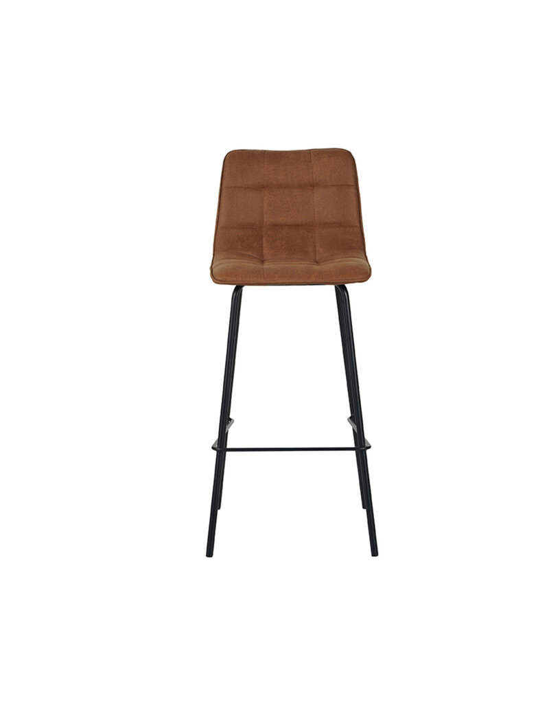 LABEL51 Eetkamerstoel Bistro - Cognac - Micro Suede