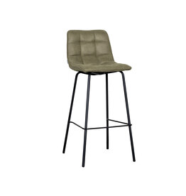 LABEL51 Barkruk Bistro - Moss - Fluweel